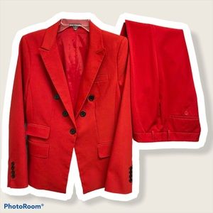 🔥 Express Red Suit  • Blazer Jacket  & Pant EUC